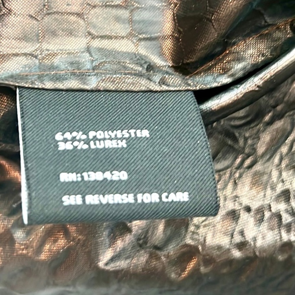 Carlisle,Metallic Bronze Lurex Shimmer Statement Jacket Liteweight Evening SizeL - Picture 7 of 15